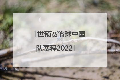 「世预赛篮球中国队赛程2022」2023世预赛篮球中国队赛程