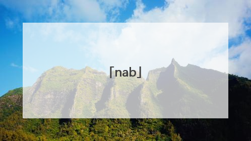 「nab」nabillera什么意思